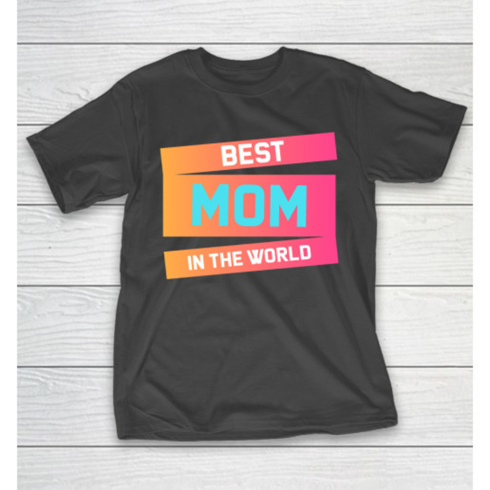 All About Mom Funny Mothers Day Gift Bold Typography Unisex T-Shirt